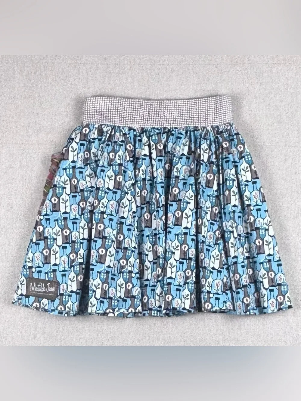 Matilda Jane Girls Size 10 Pocket Skirt Patchwork Floral Boutique Cotton Boho